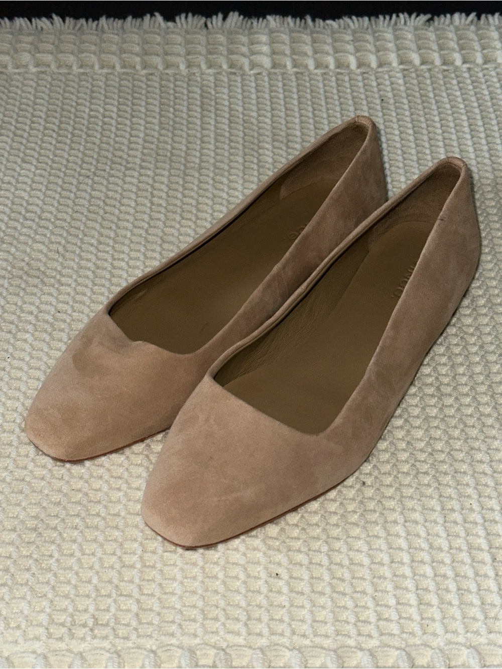 Vince Suede Square Toe Flats